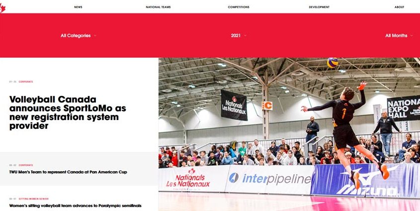 Volleyball Canada announces SportLoMo as new registration system provider